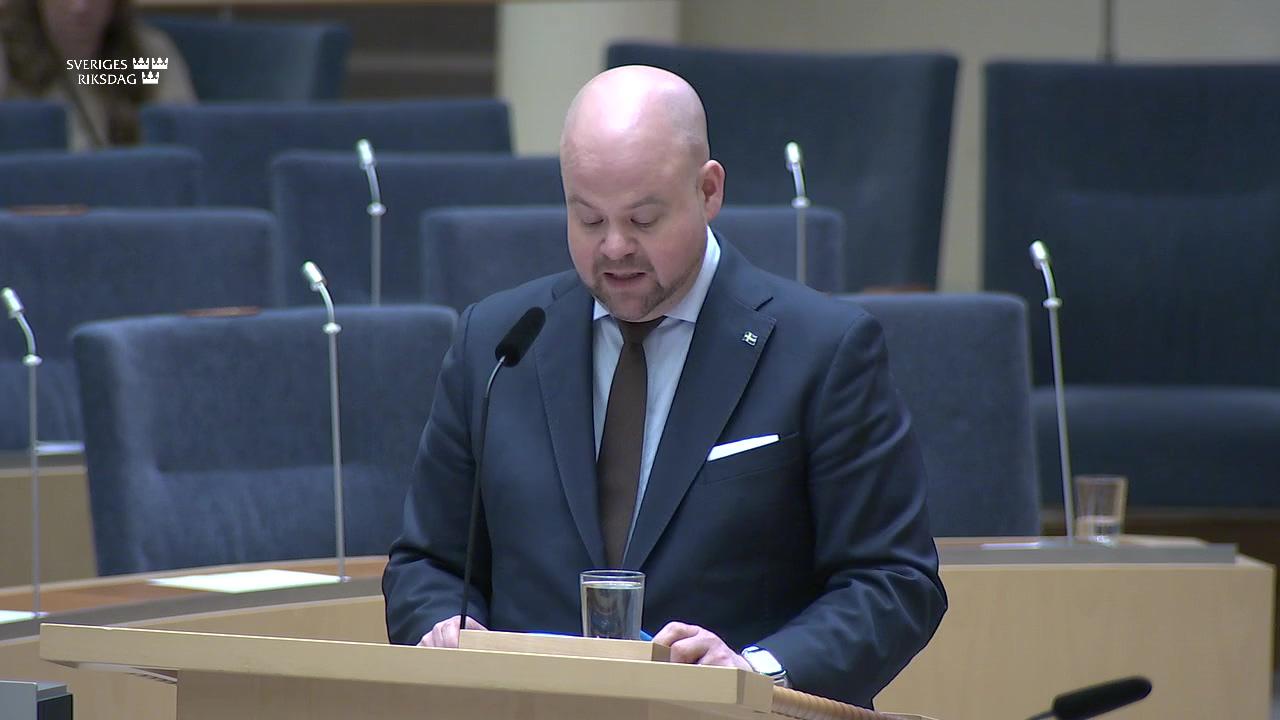 Stillbild från Interpellationsdebatt, Djurvälfärd i djurparker