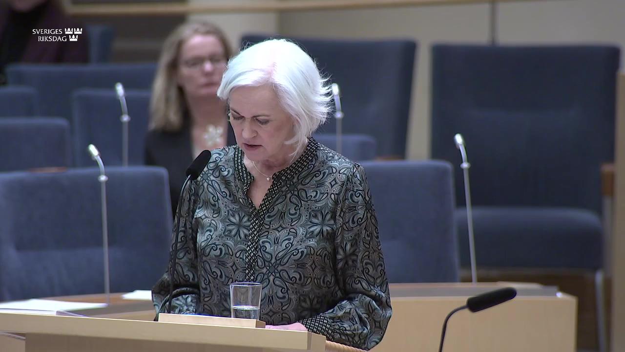 Stillbild från Interpellationsdebatt, Nedskärningar i regionerna