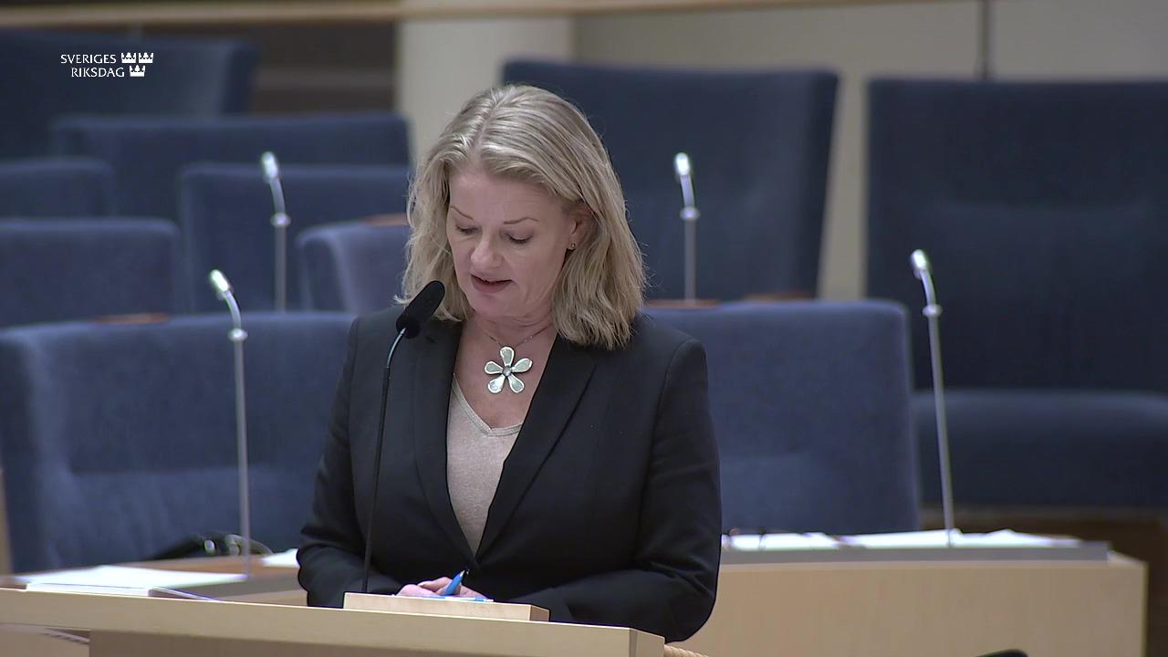 Stillbild från Interpellationsdebatt, Skolinformation efter halvårsskiftet 2023