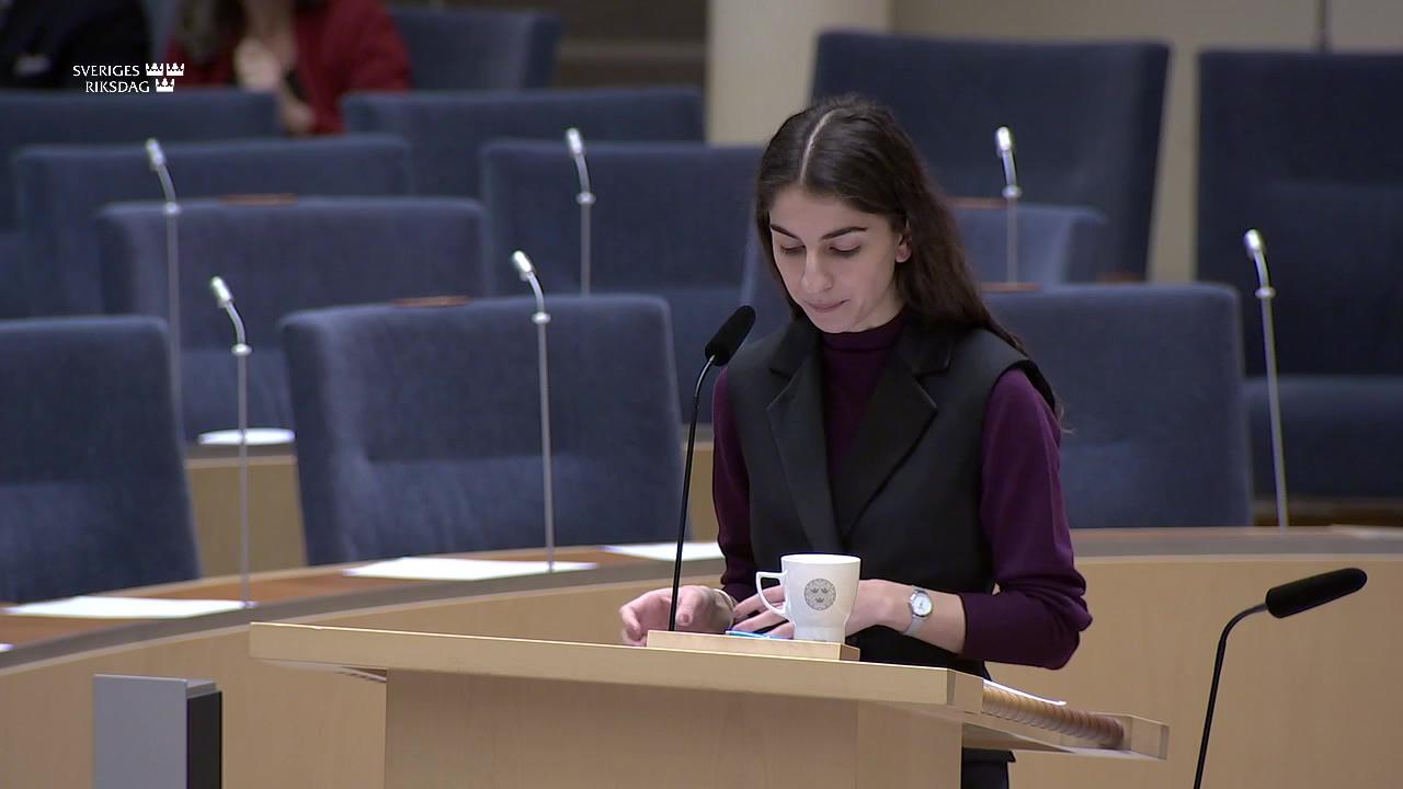 Stillbild från Interpellationsdebatt, Renhållning och säkerhet kring vår dricksvattenreserv