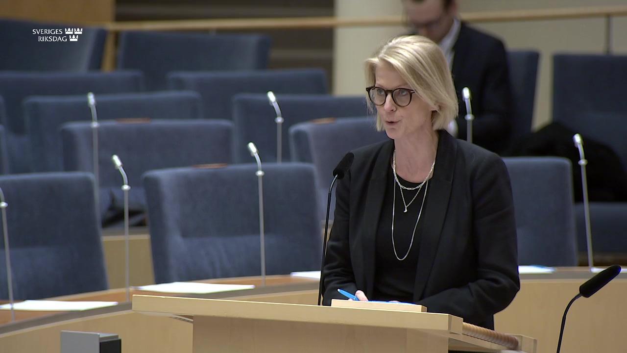 Stillbild från Interpellationsdebatt, Fortsatt skattebefrielse för biogas