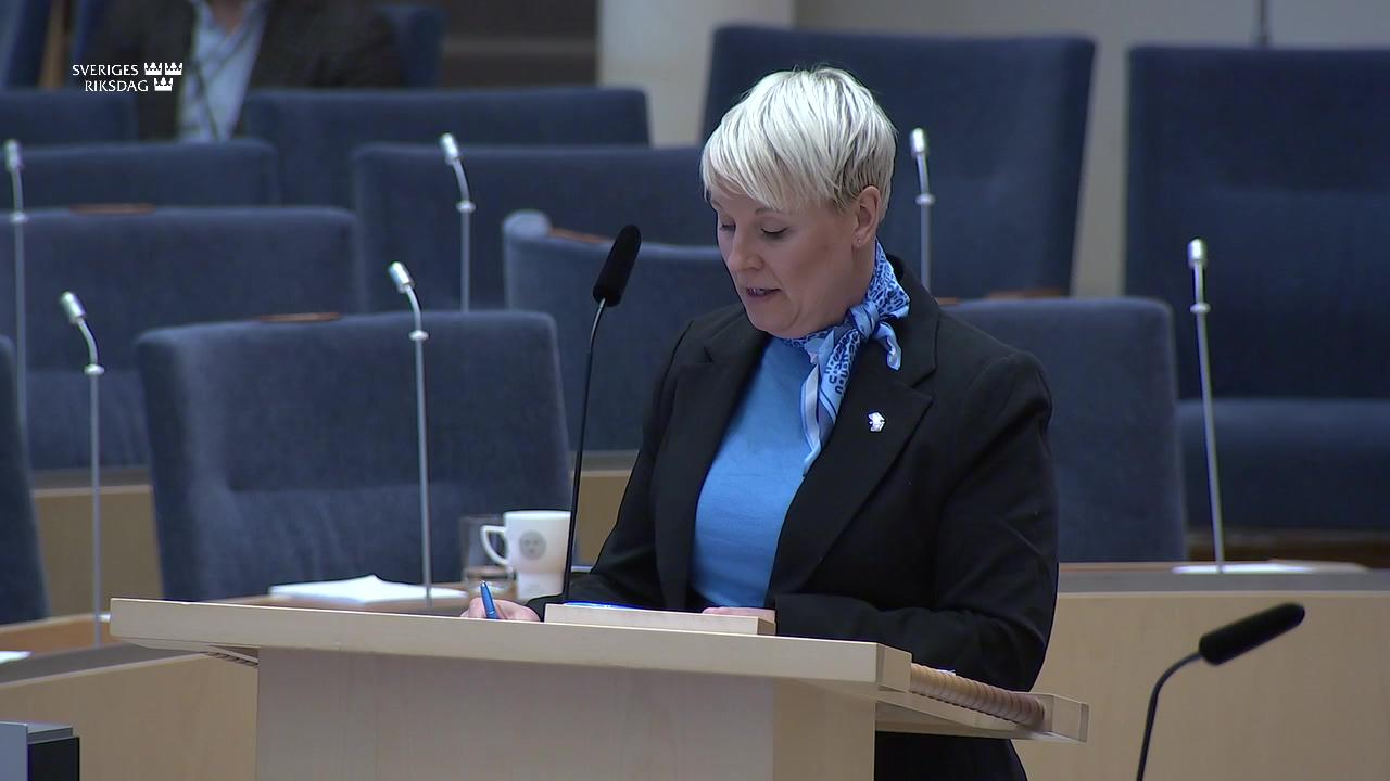 Stillbild från Interpellationsdebatt, Levnadsvillkor för individer med funktionsnedsättning