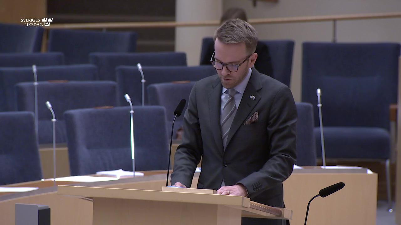 Stillbild från Interpellationsdebatt, Trafikverkets avgifter