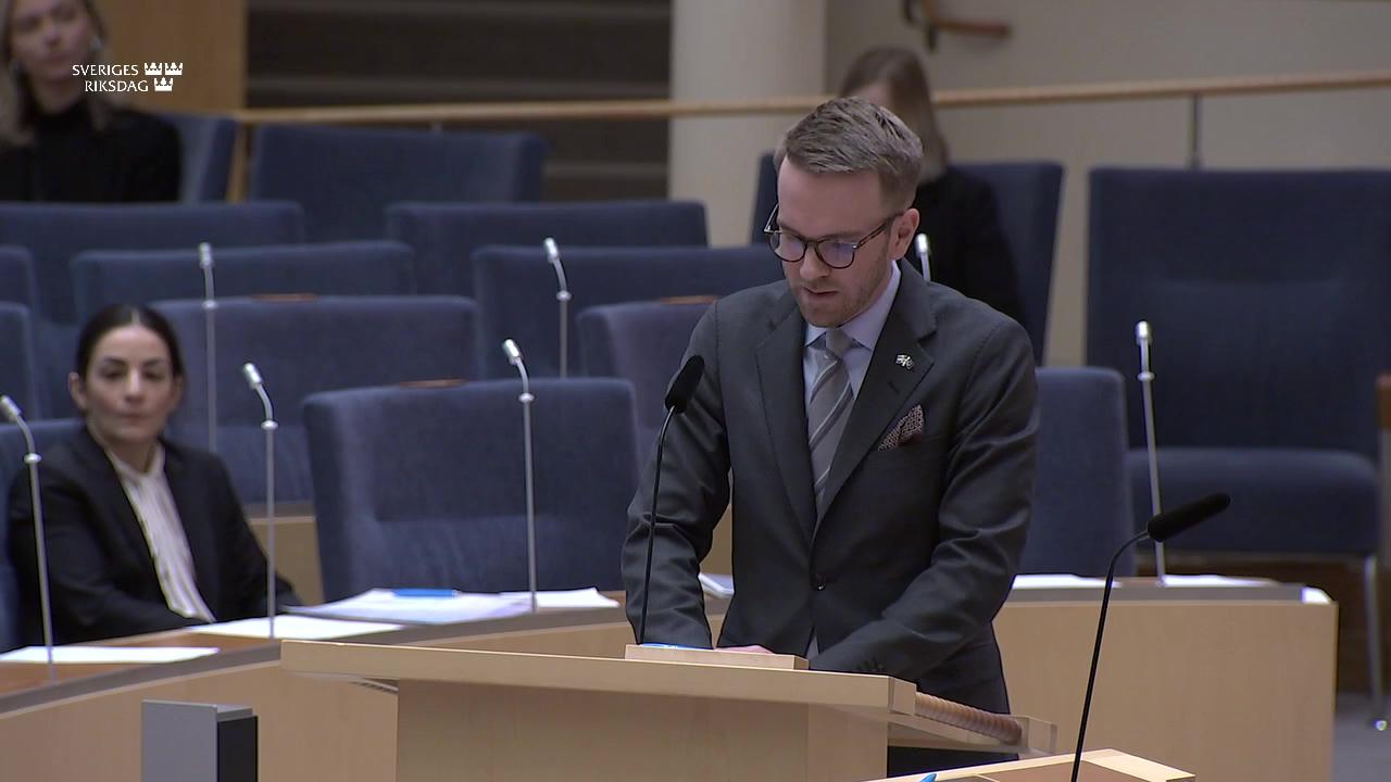 Stillbild från Interpellationsdebatt, Körförmåga vid synfältsbortfall