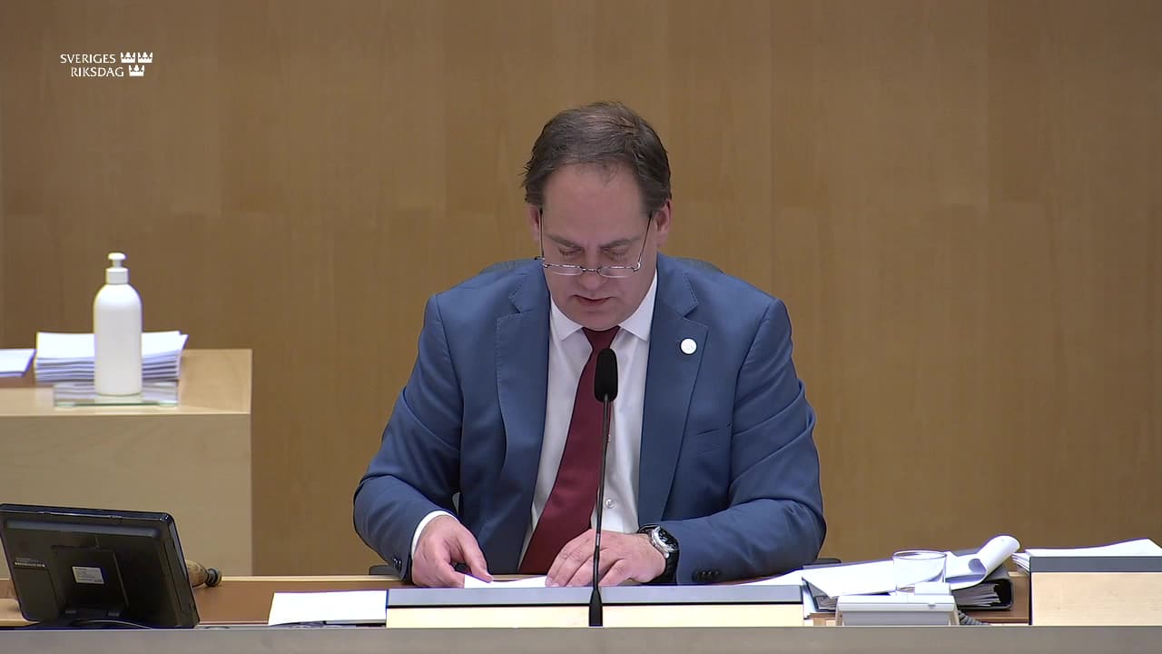 Stillbild från Beslut, Beslut: 2022 års rapport om rättsstatsprincipen
