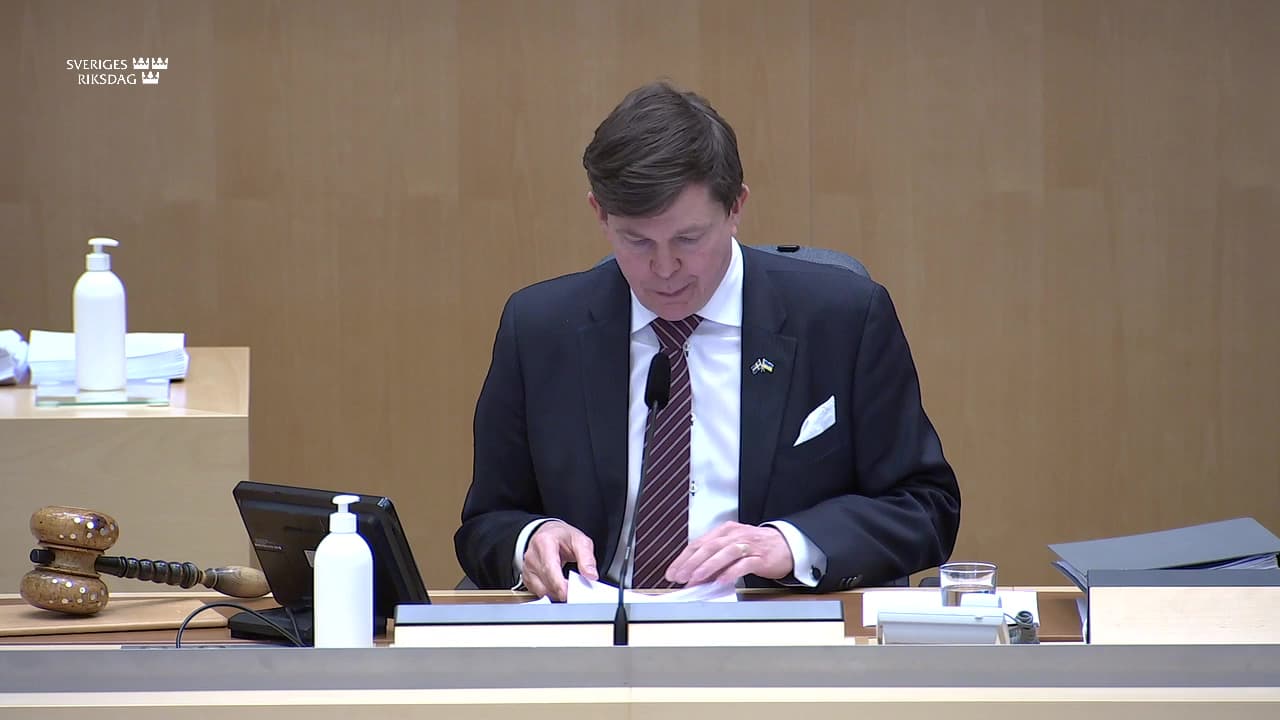 Stillbild från Övrigt kammaren, Val av extra suppleanter