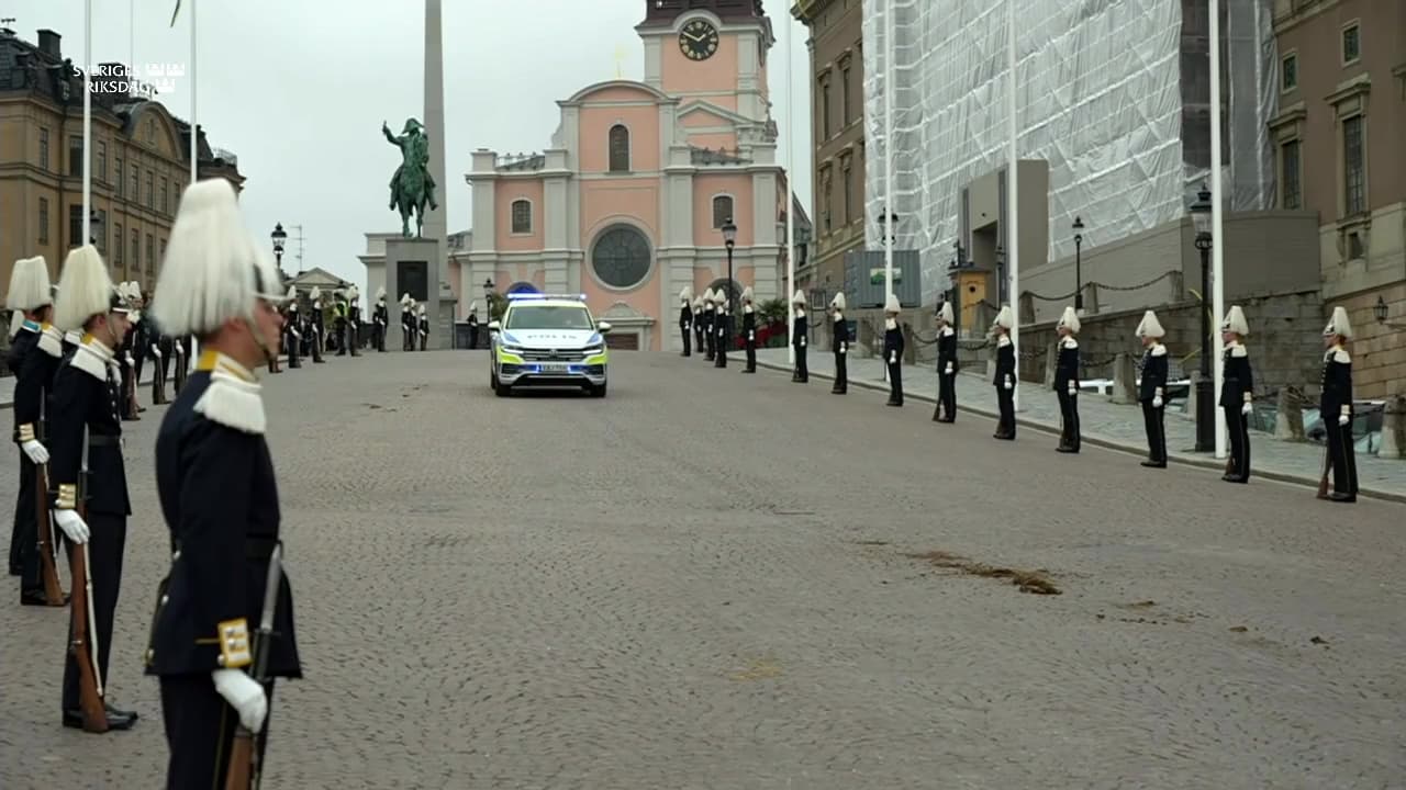 Stillbild från Riksmötets öppnande, Riksmötets öppnande - teckenspråkstolkad