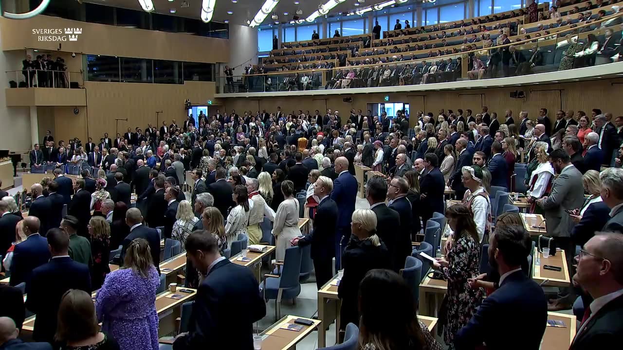 Stillbild från Riksmötets öppnande, Riksmötets öppnande