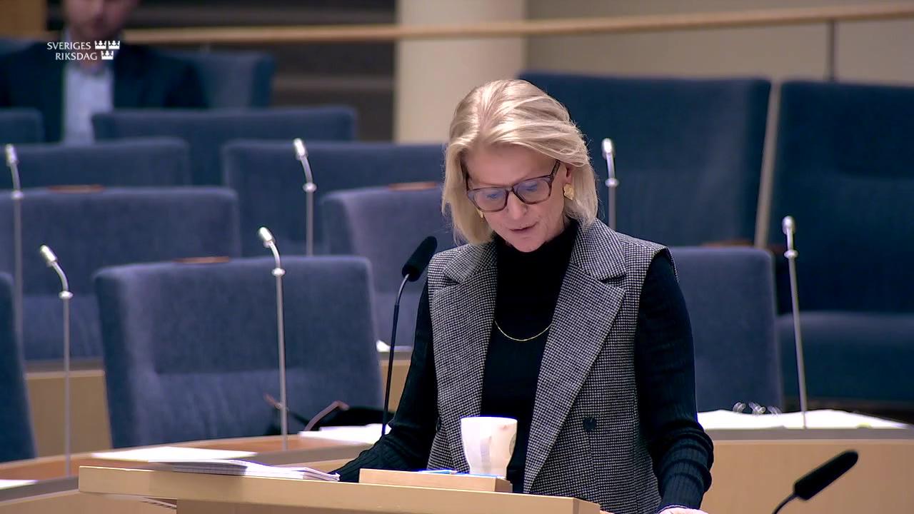 Stillbild från Interpellationsdebatt, Punktskatter i budgetpropositionen för 2024