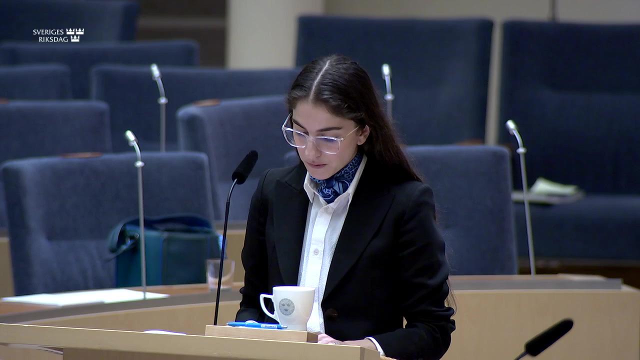 Stillbild från Interpellationsdebatt, Naturvårdsverkets arbete med värdefull natur