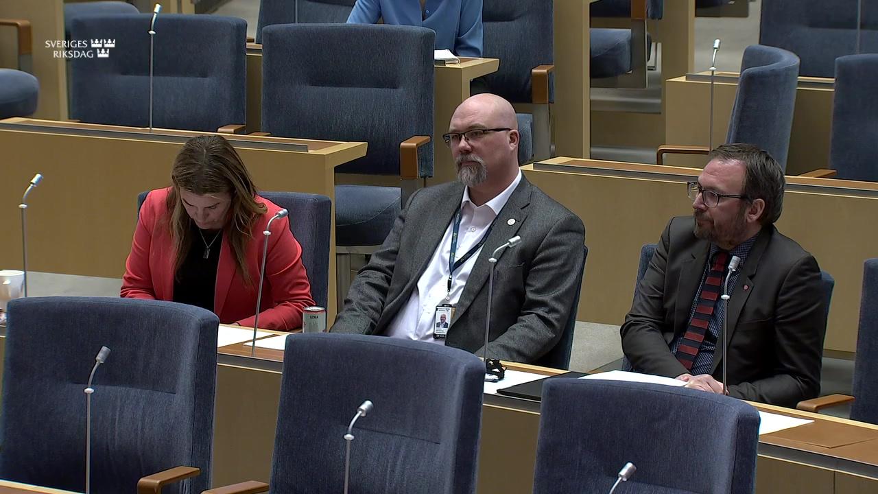 Stillbild från Interpellationsdebatt, Återkrav för skattebefrielse på biogas