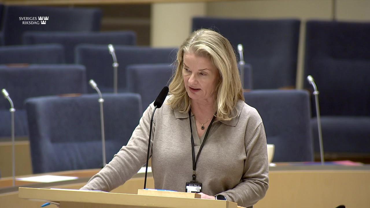 Stillbild från Interpellationsdebatt, En högre kvalitet inom förskolan