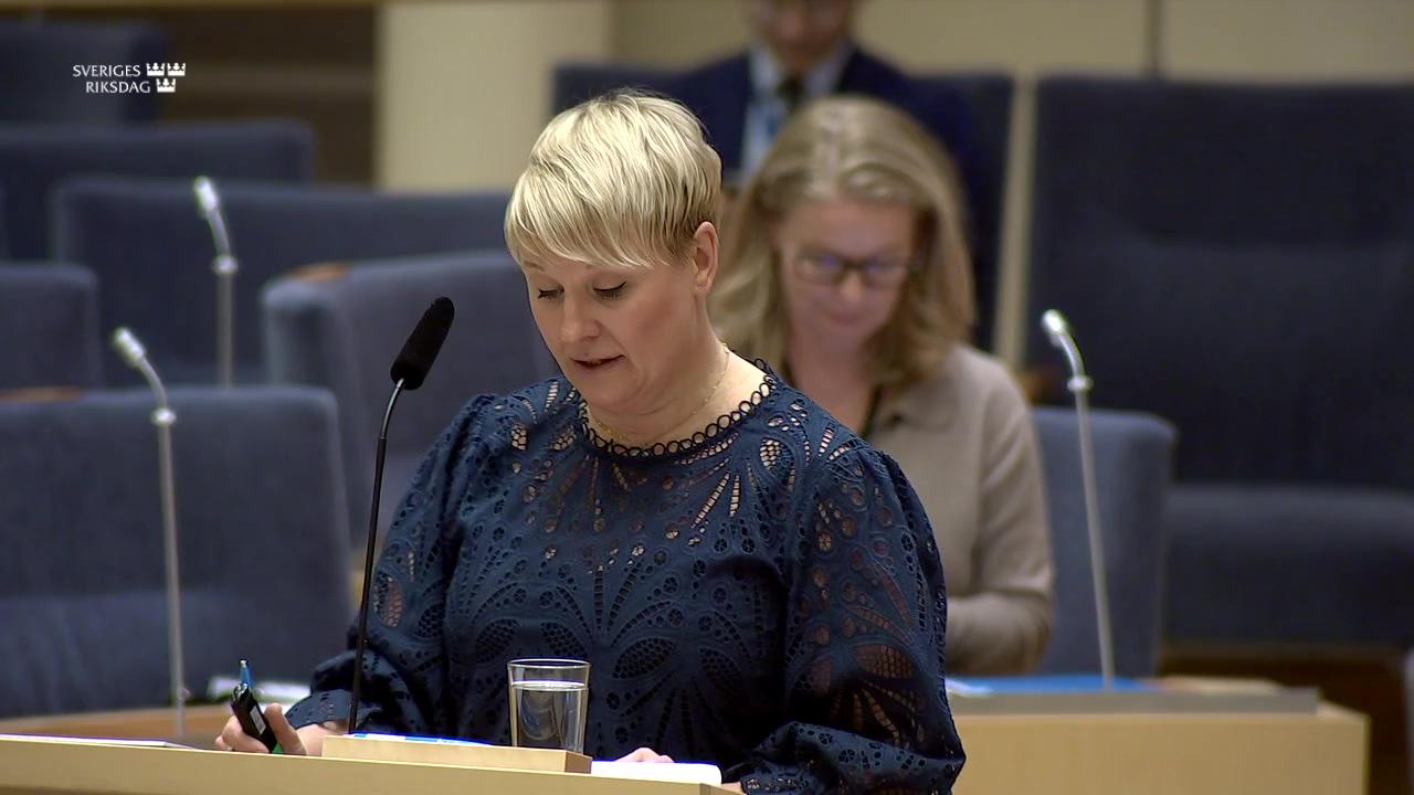 Stillbild från Interpellationsdebatt, Hemtjänst i kristider