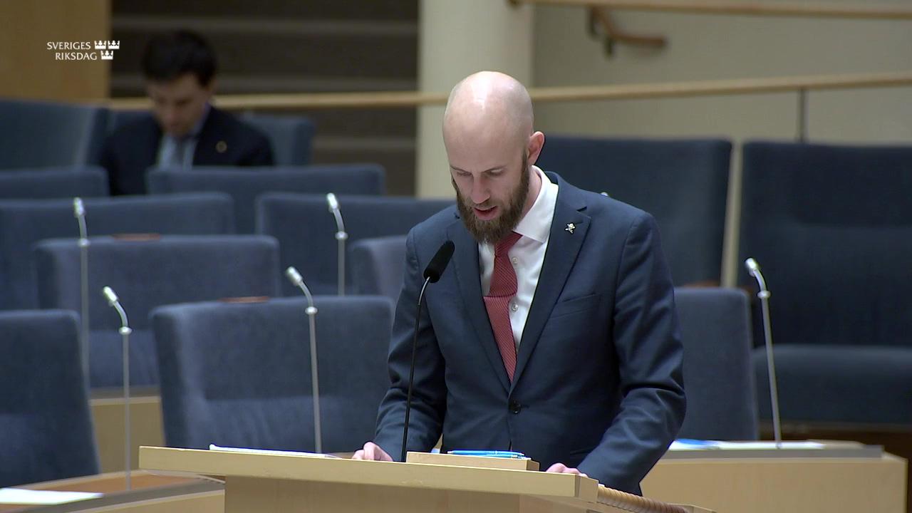 Stillbild från Interpellationsdebatt, Stöd till civilsamhället för ökad robusthet