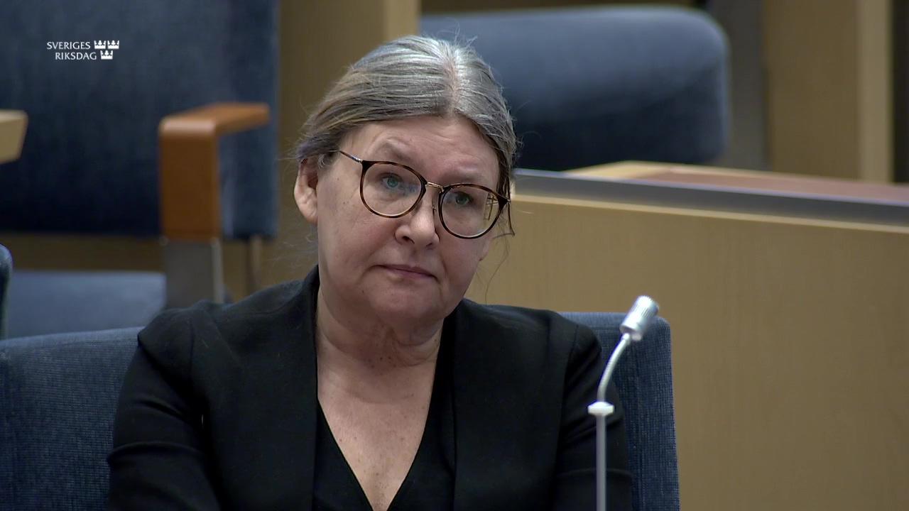 Stillbild från Interpellationsdebatt, Stöd för kommersiell service på landsbygden