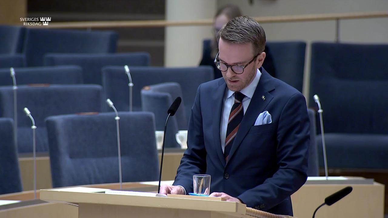 Stillbild från Interpellationsdebatt, Sjöfartsverkets organisation