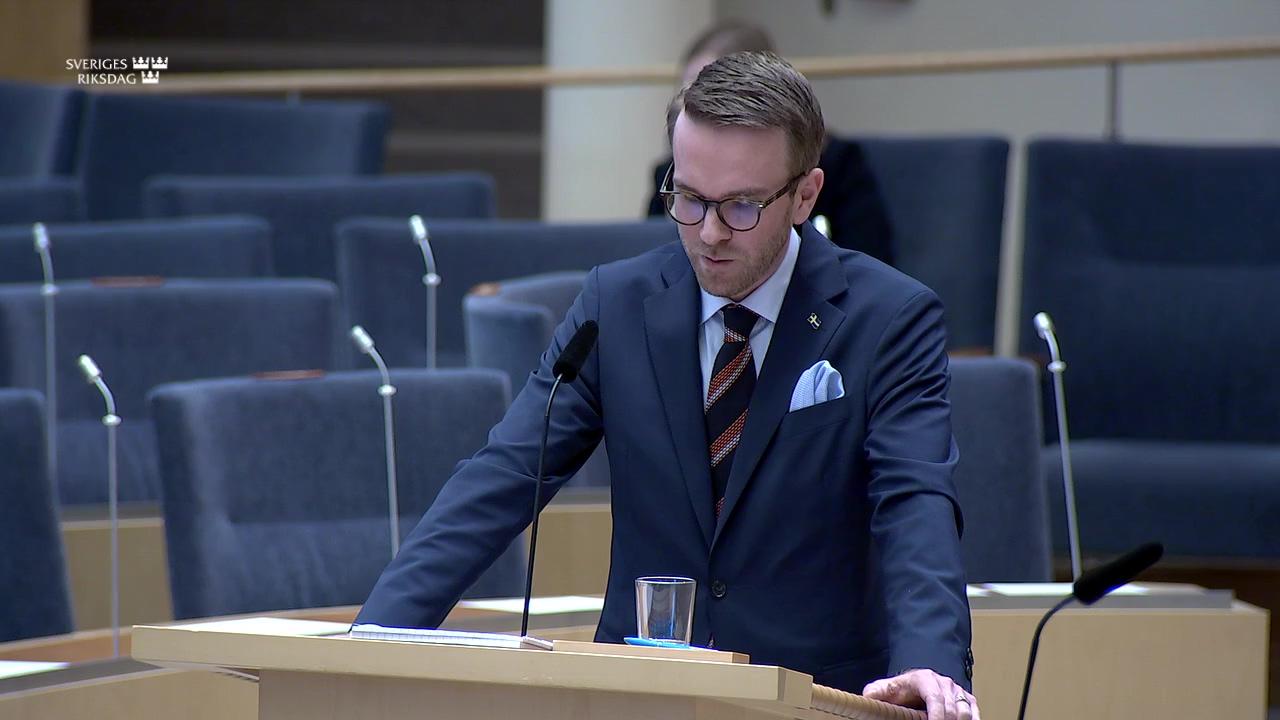 Stillbild från Interpellationsdebatt, Bostadsbyggande