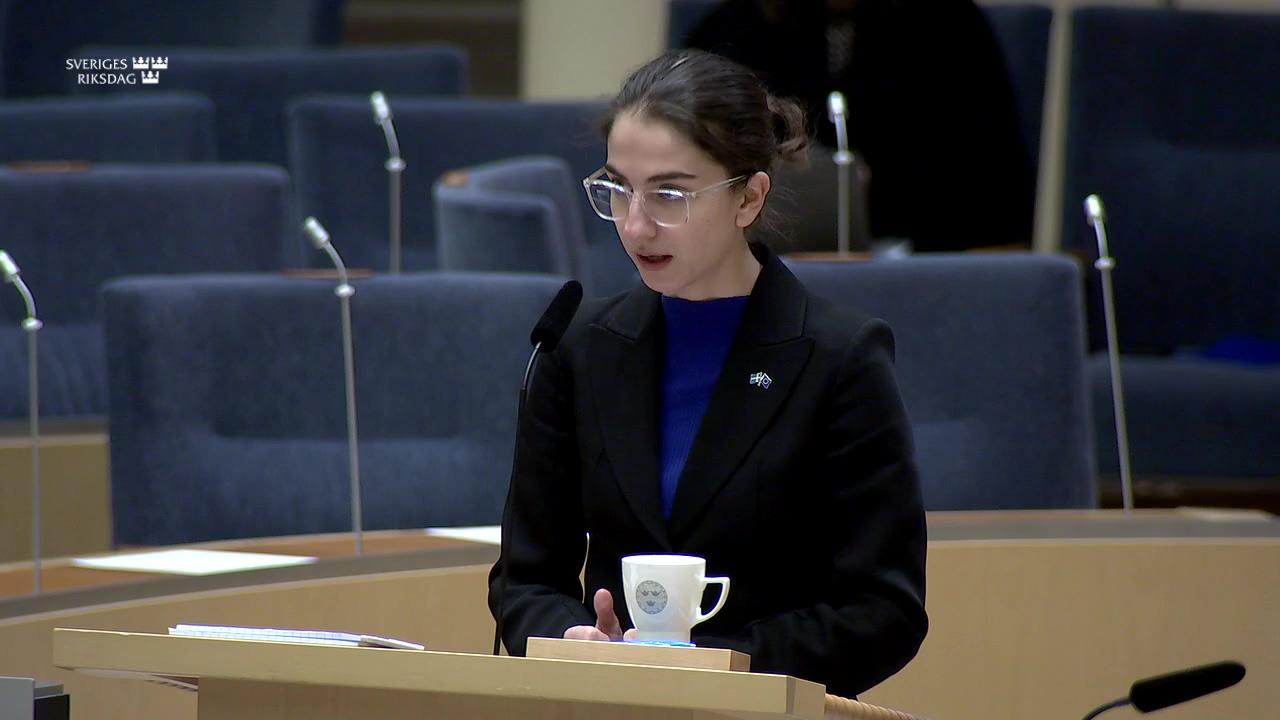 Stillbild från Interpellationsdebatt, Transparensen i regeringens klimatpolitik