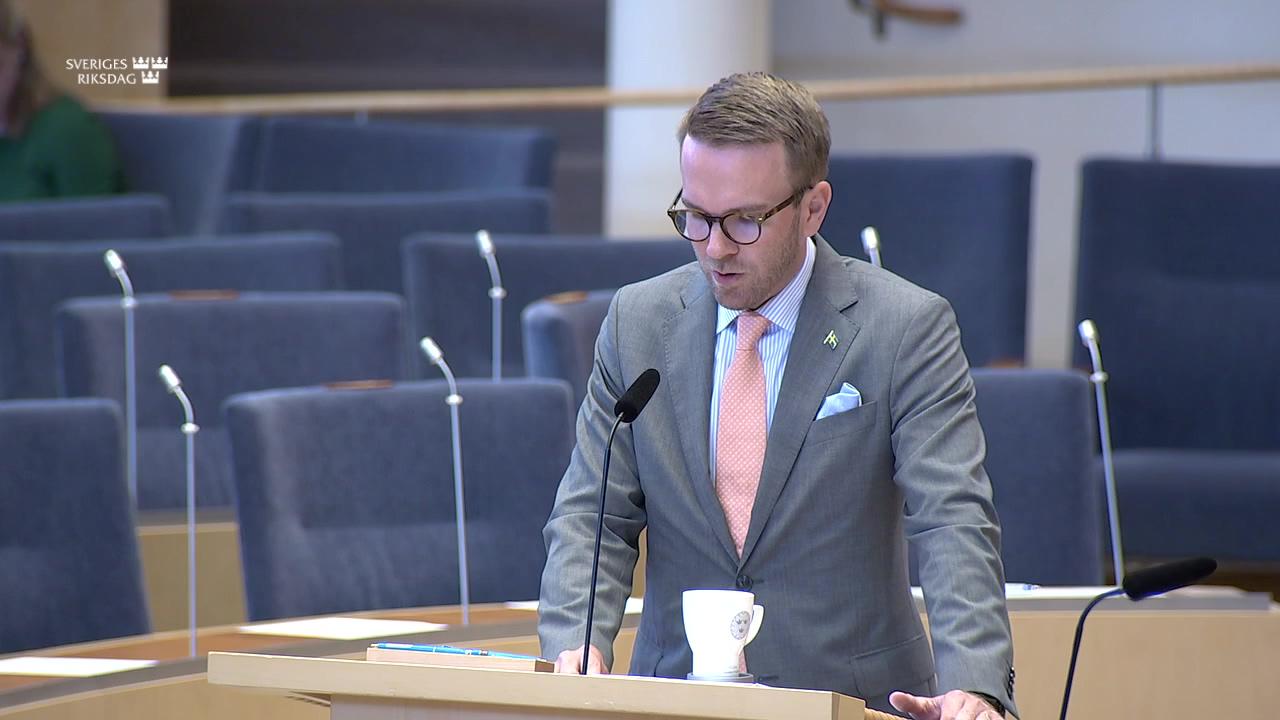 Stillbild från Interpellationsdebatt, Malmbanan