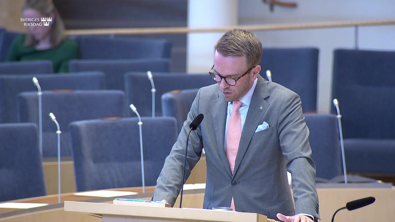 Stillbild från Interpellationsdebatt, Upprustning av infrastruktur i Jämtlands län