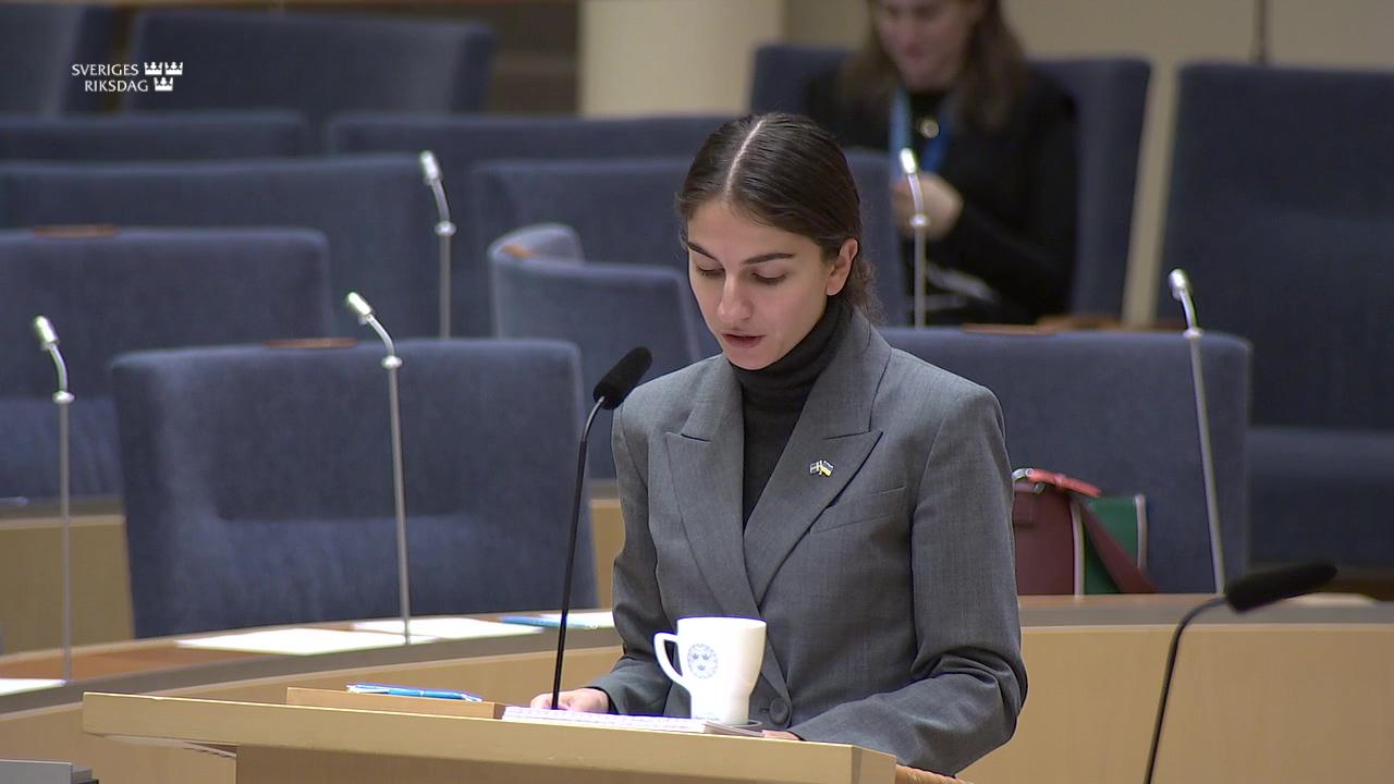 Stillbild från Interpellationsdebatt, Bekämpning av sjögull i Mälaren