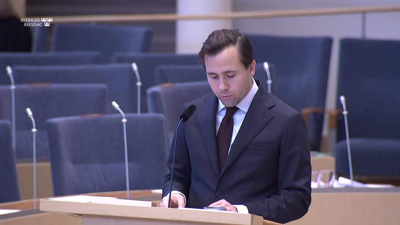 Stillbild från Interpellationsdebatt, Nedskärningar och förändringar i det svenska biståndet