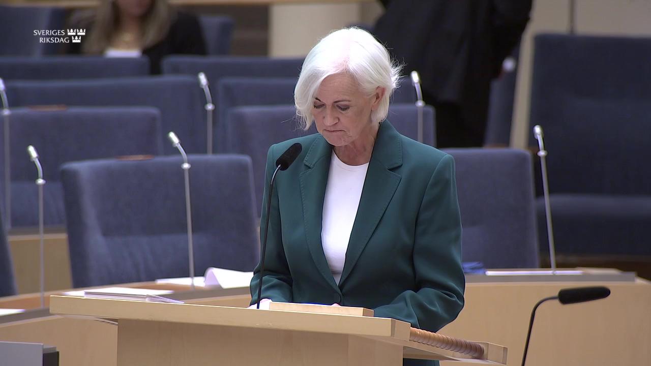 Stillbild från Interpellationsdebatt, Inspektionen för vård och omsorg