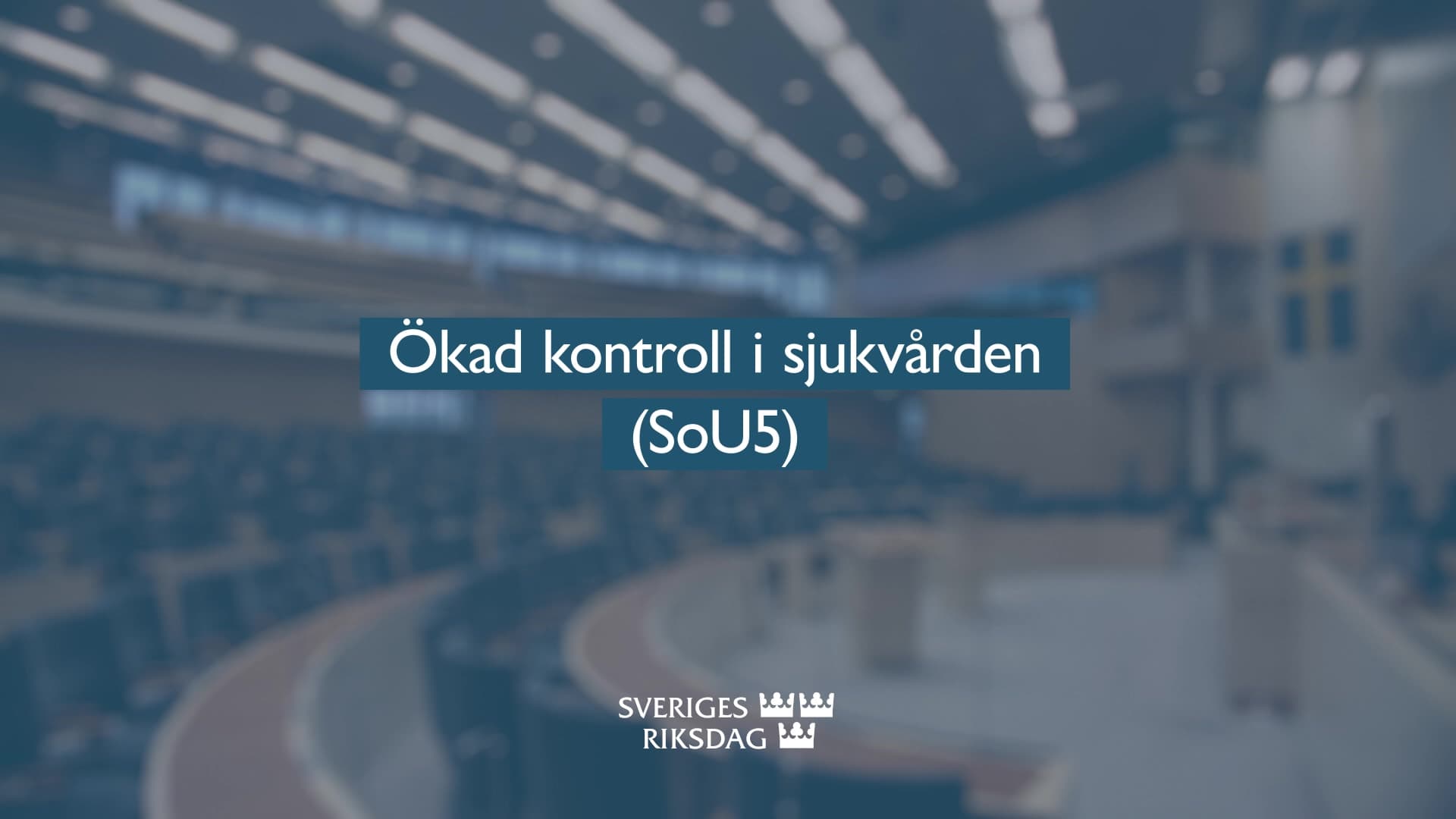 Stillbild från Beslut, Teckenspråkstolkat beslut: Ökad kontroll i sjukvården