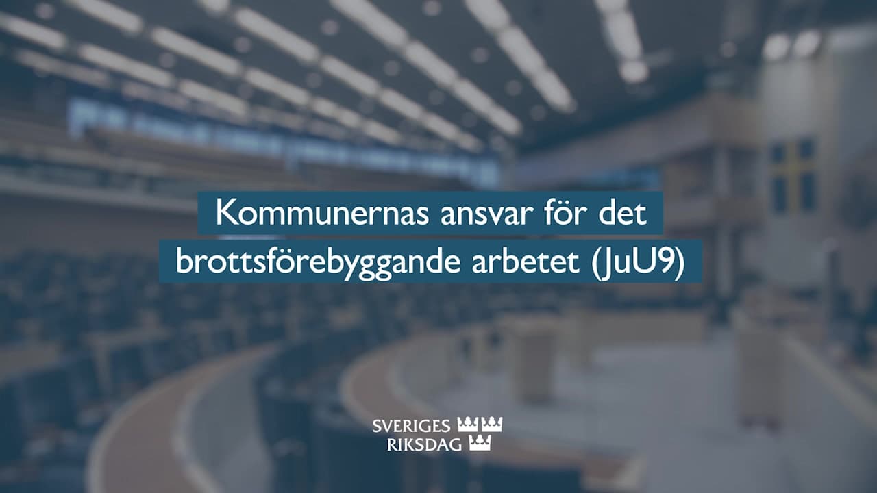 Stillbild från Beslut, Teckenspråkstolkat beslut: Kommunernas ansvar för det brottsförebyggande arbetet