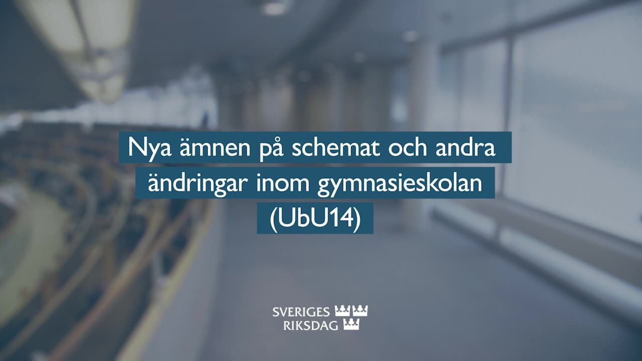 Stillbild från Beslut, Teckenspråkstolkat beslut: Nya ämnen på schemat och andra ändringar inom gymnasieskolan