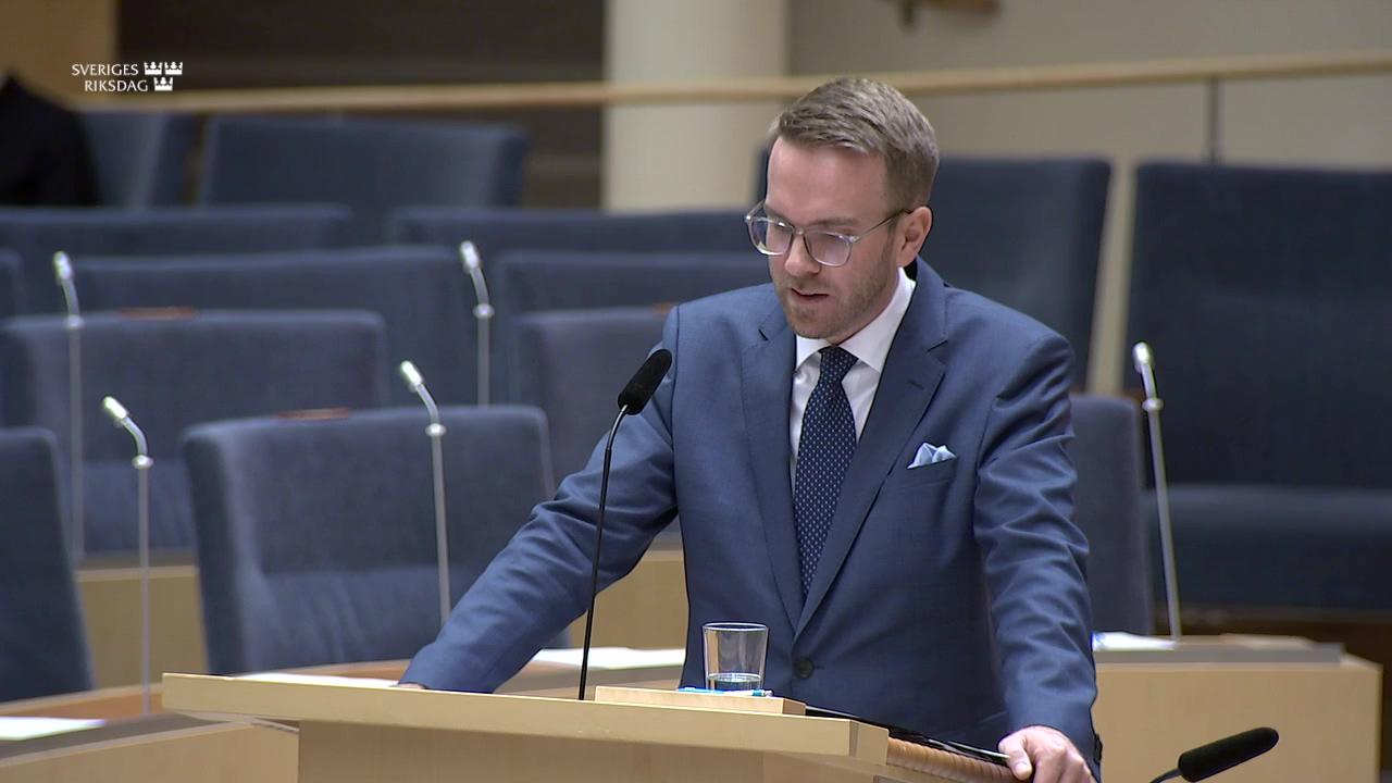 Stillbild från Interpellationsdebatt, Kostnadseffektivt järnvägsunderhåll