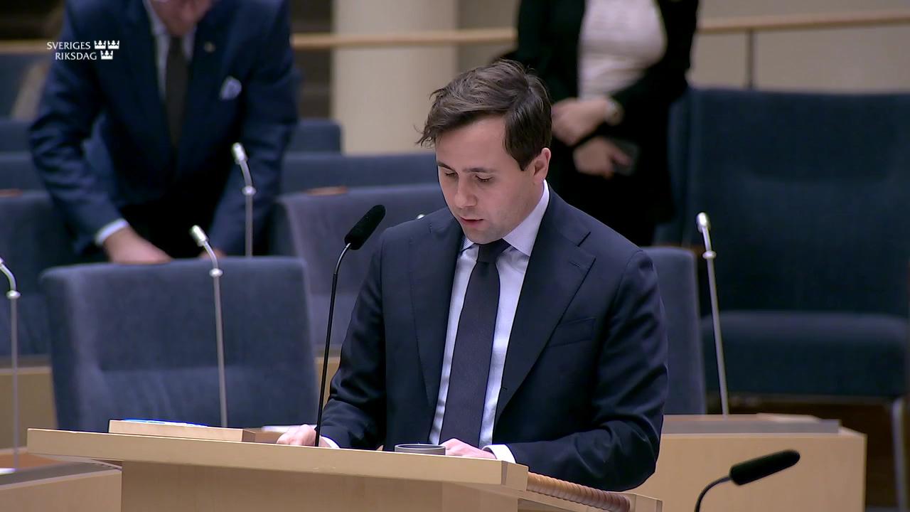 Stillbild från Interpellationsdebatt, Internationell närvaro på Västbanken