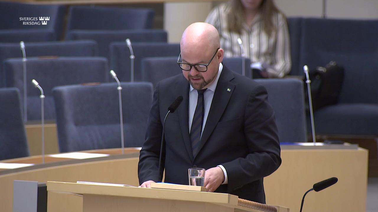 Stillbild från Interpellationsdebatt, God välfärd i hela landet