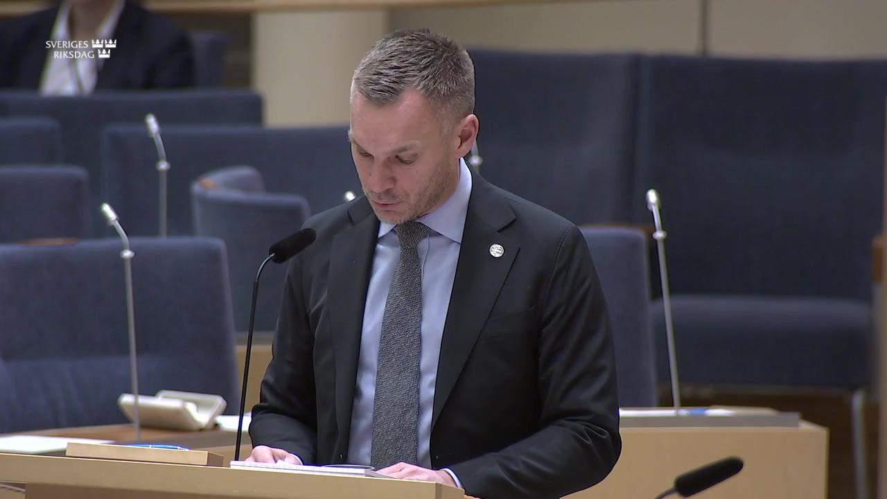 Stillbild från Interpellationsdebatt, Hela landets välfärd