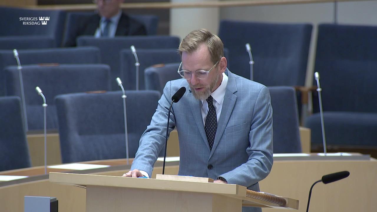 Stillbild från Interpellationsdebatt, Rättspsykiatrin