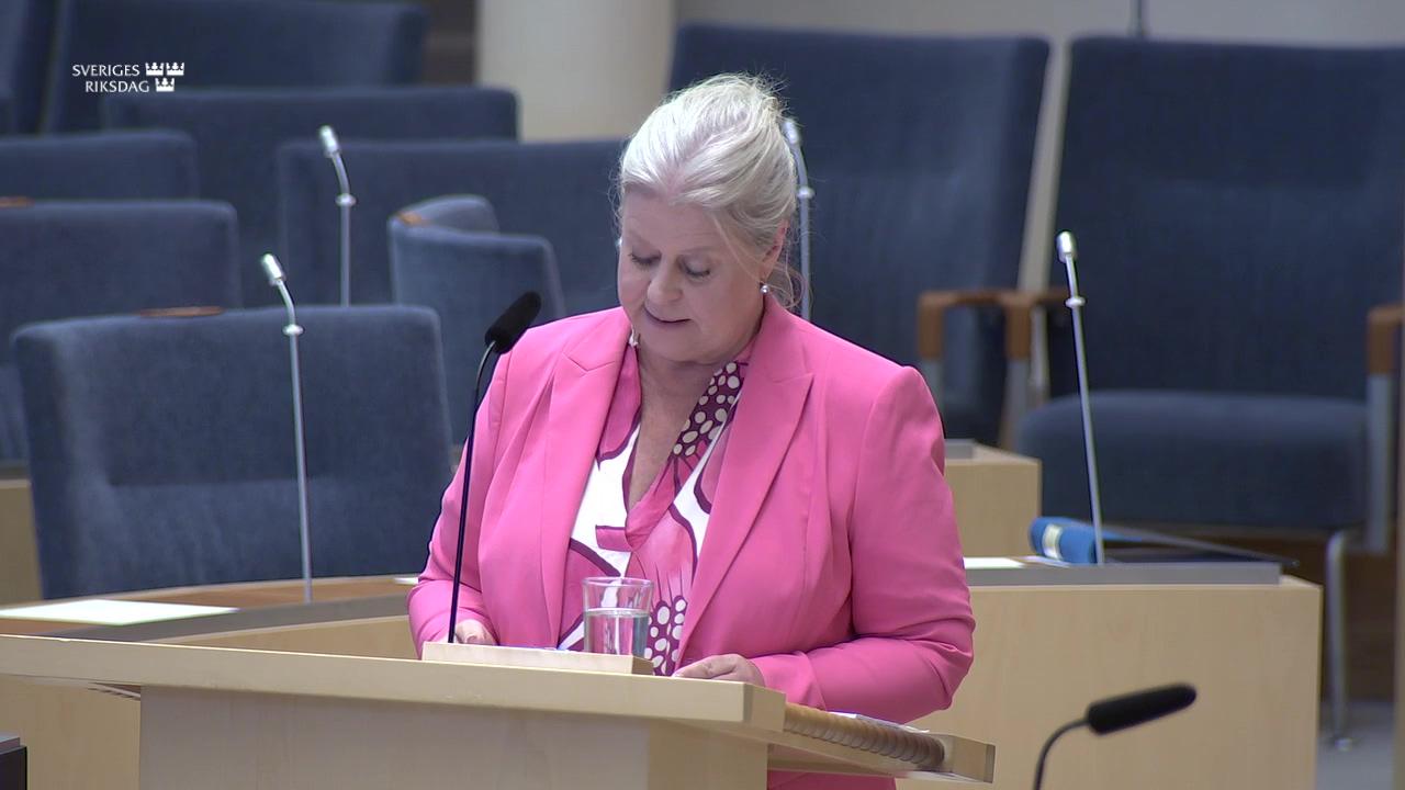 Stillbild från Interpellationsdebatt, En lex Adam