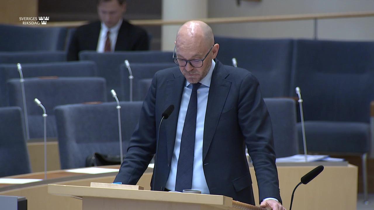 Stillbild från Interpellationsdebatt, Arbetslösheten bland personer med funktionsnedsättning