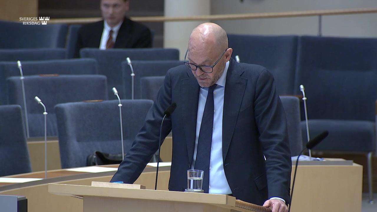 Stillbild från Interpellationsdebatt, Arbetslösheten i Sverige