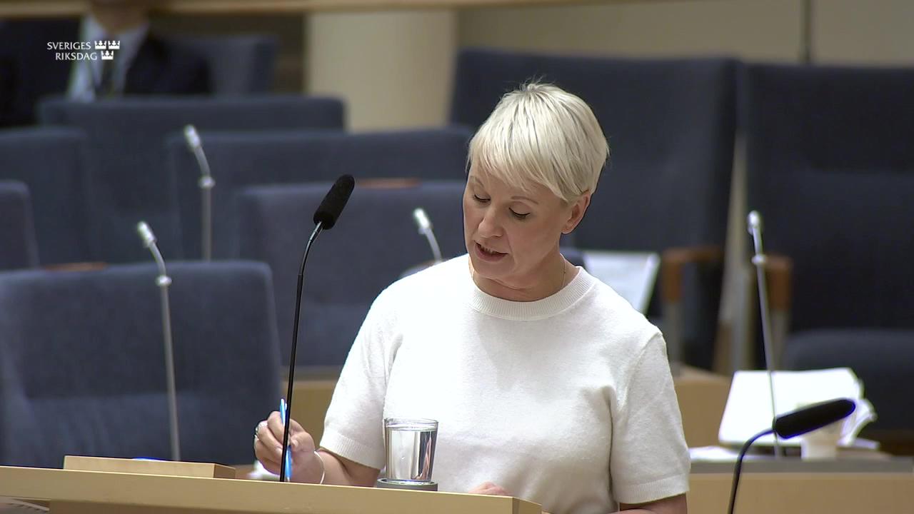 Stillbild från Interpellationsdebatt, Ekonomiska villkor för personer med funktionsnedsättning