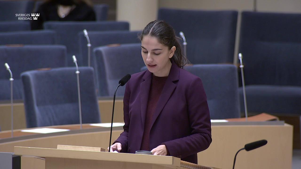 Stillbild från Interpellationsdebatt, Stöd till svenska företag i den gröna omställningen