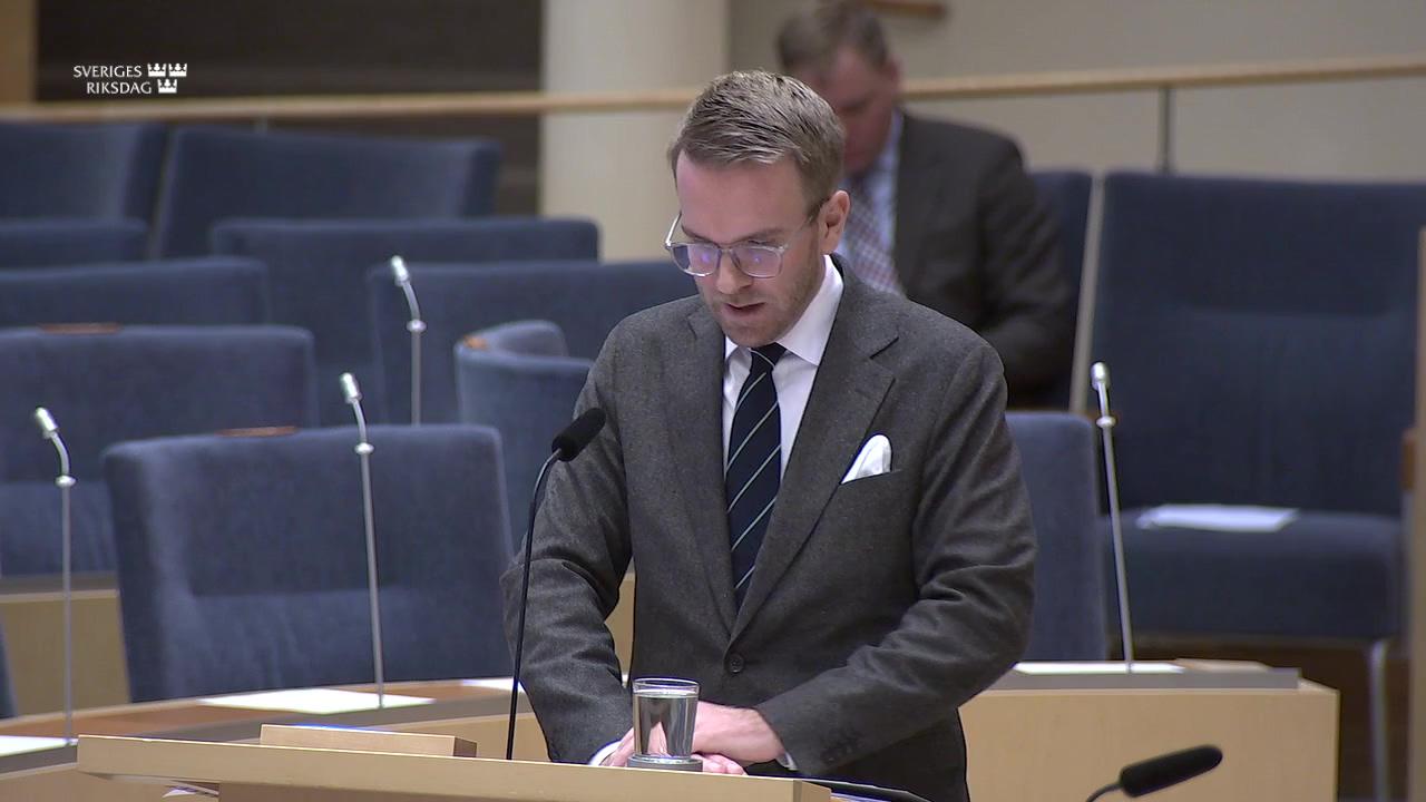 Stillbild från Interpellationsdebatt, Regionernas kostnader för samhällsviktig trafik