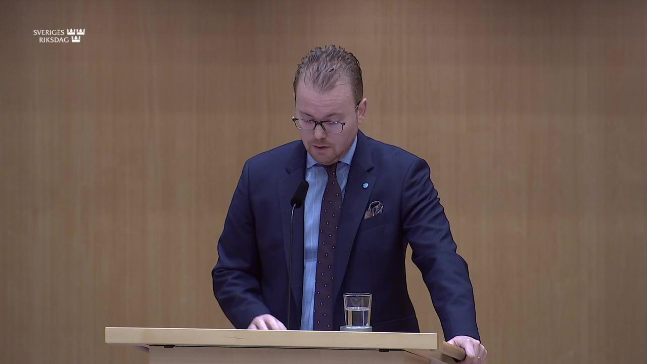 Stillbild från Debatt om förslag, Utgiftsområde 2 Samhällsekonomi och finansförvaltning