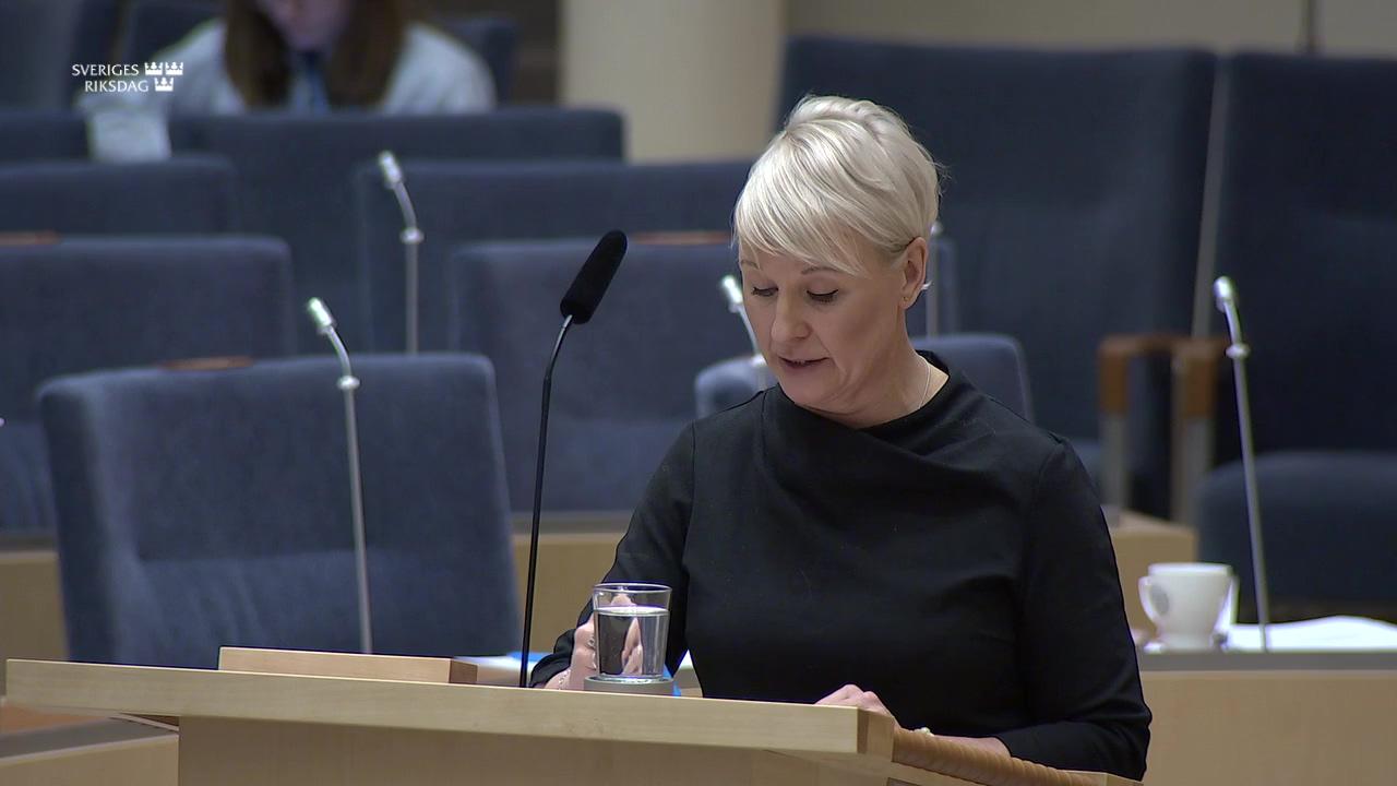 Stillbild från Interpellationsdebatt, Samordningsförbundens framtid