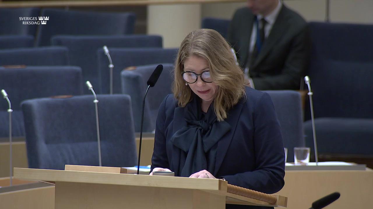 Stillbild från Interpellationsdebatt, Kompetensförsörjning inom hälso- och sjukvården