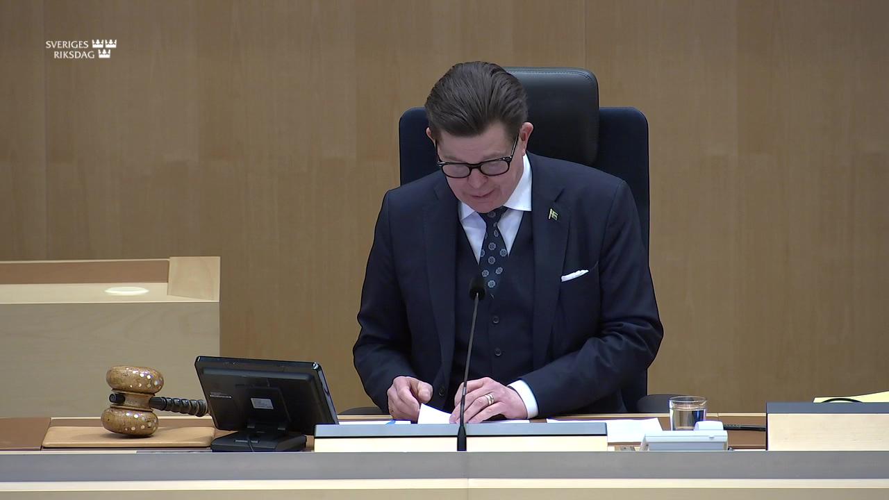 Stillbild från Utrikespolitisk debatt, Foreign policy debate