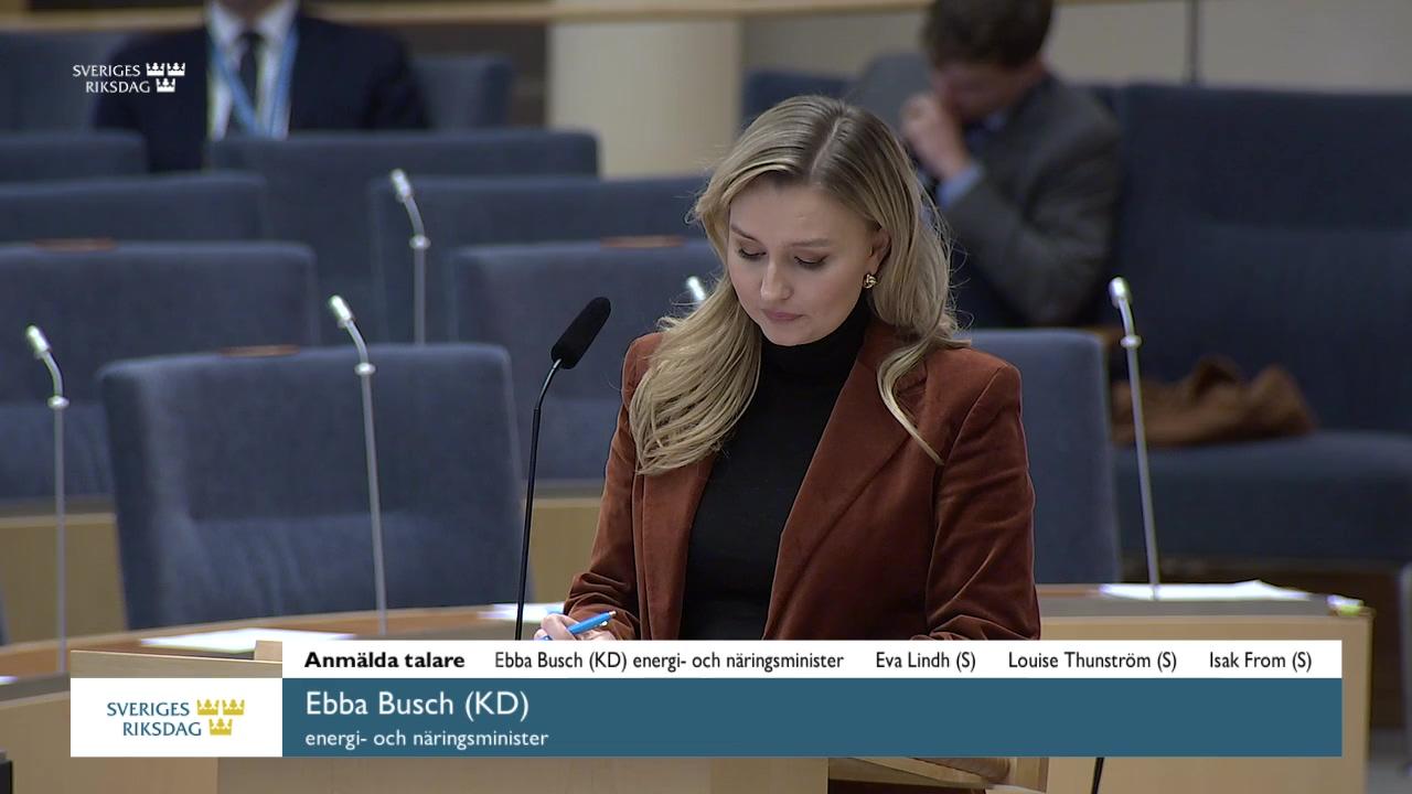 Stillbild från Interpellationsdebatt, Kooperativ utveckling