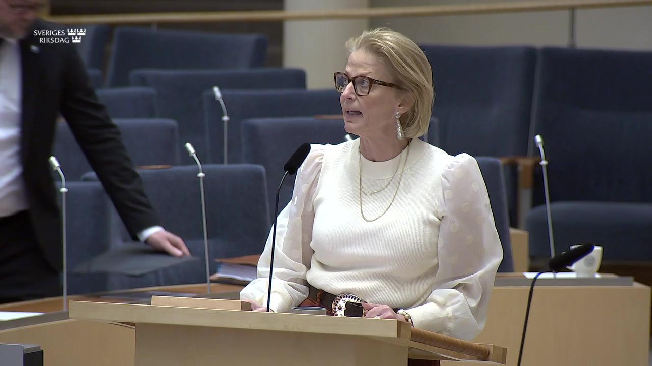 Stillbild från Interpellationsdebatt, Ekonomisk jämställdhet