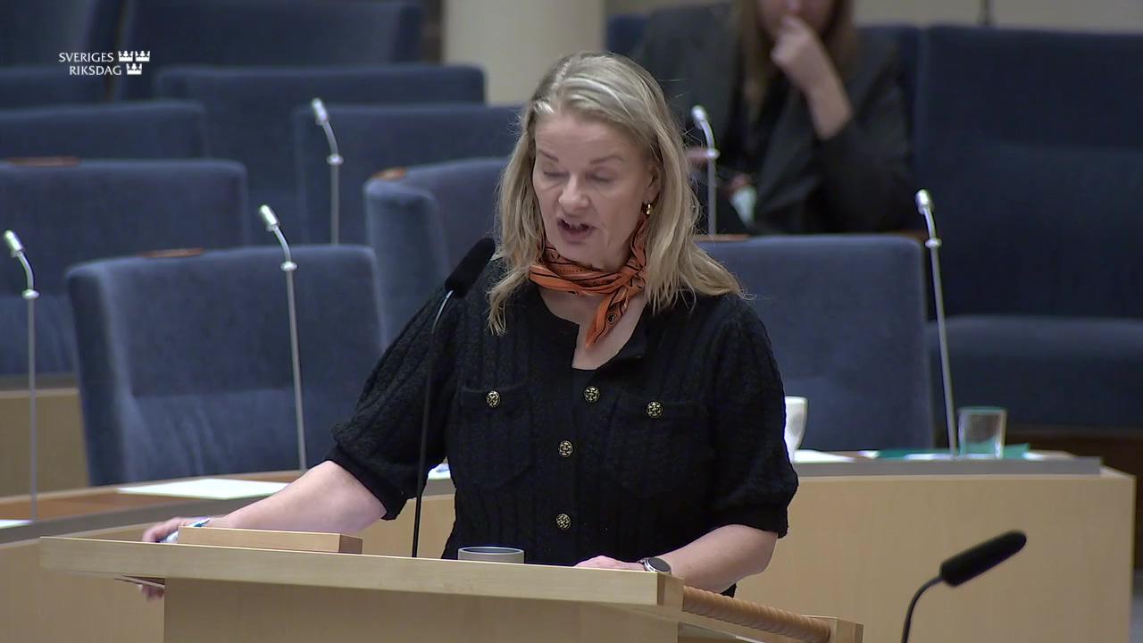 Stillbild från Interpellationsdebatt, Rätten till skola och utbildning för personer med funktionsnedsättning