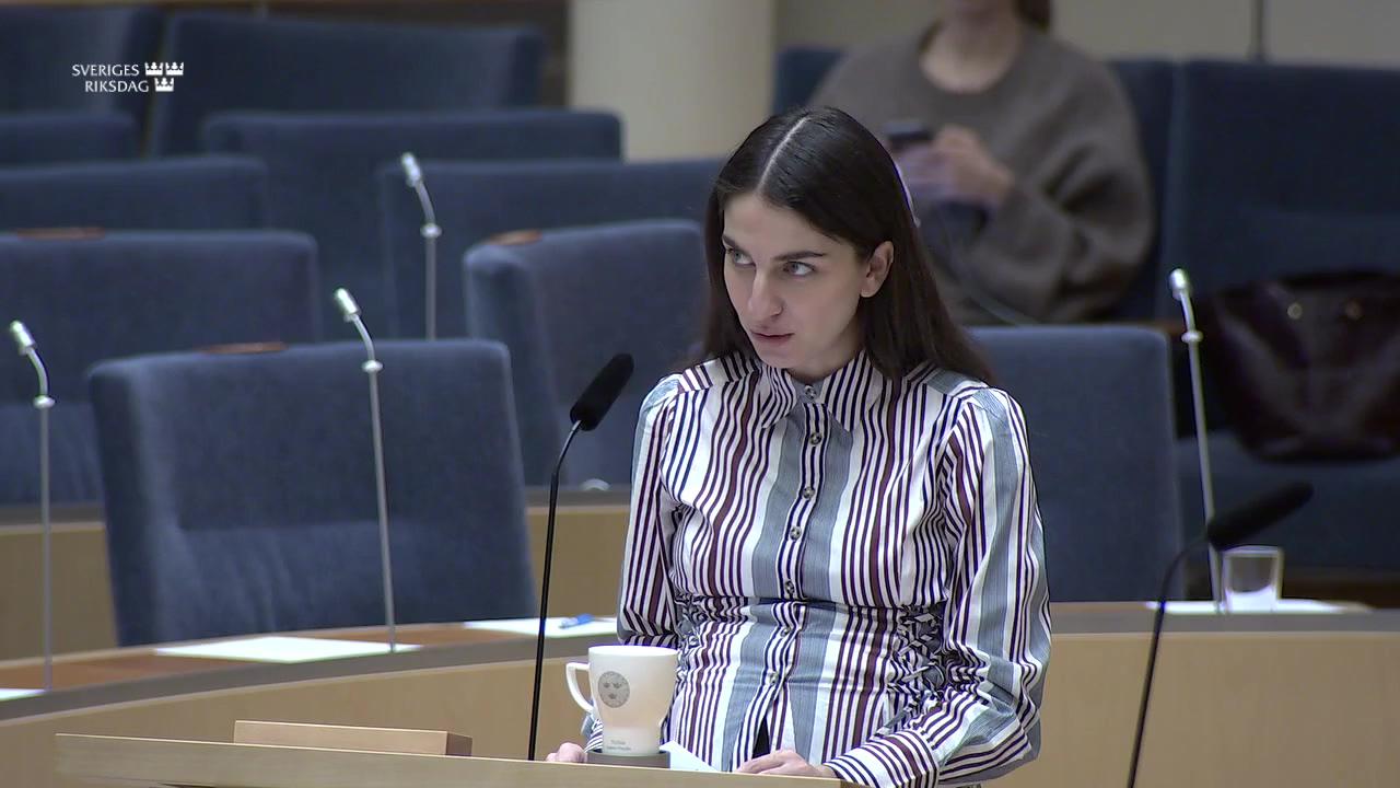 Stillbild från Interpellationsdebatt, Den svenska uranbrytningens klimatutsläpp