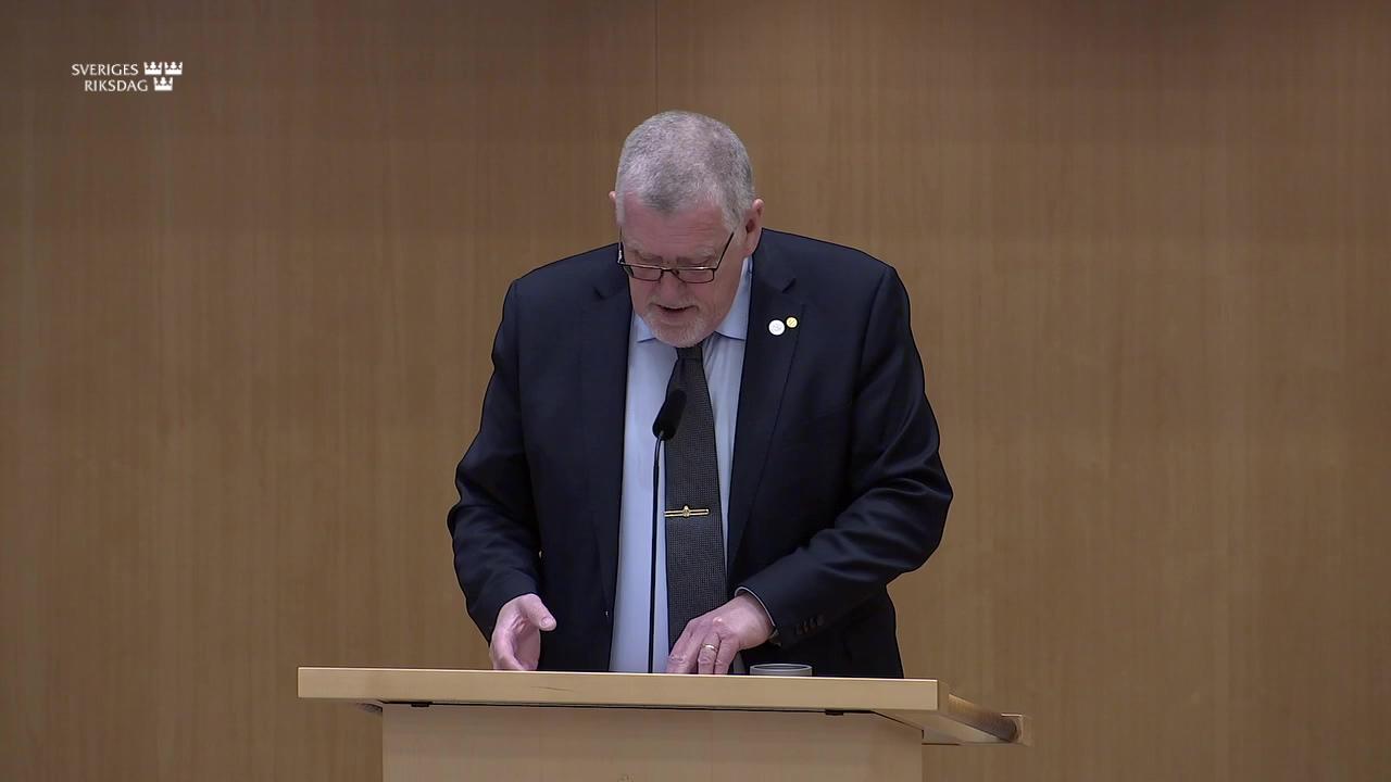 Stillbild från Debatt om förslag, Trafiksäkerhet